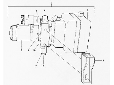 Εγκέφαλος ανύψωσης ανατρεπόμενης καρότσας